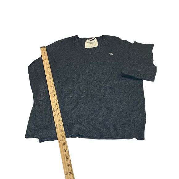 Abercrombie & Fitch Charcoal Gray Cashmere Blend Sweater Size S - Picture 5 of 9